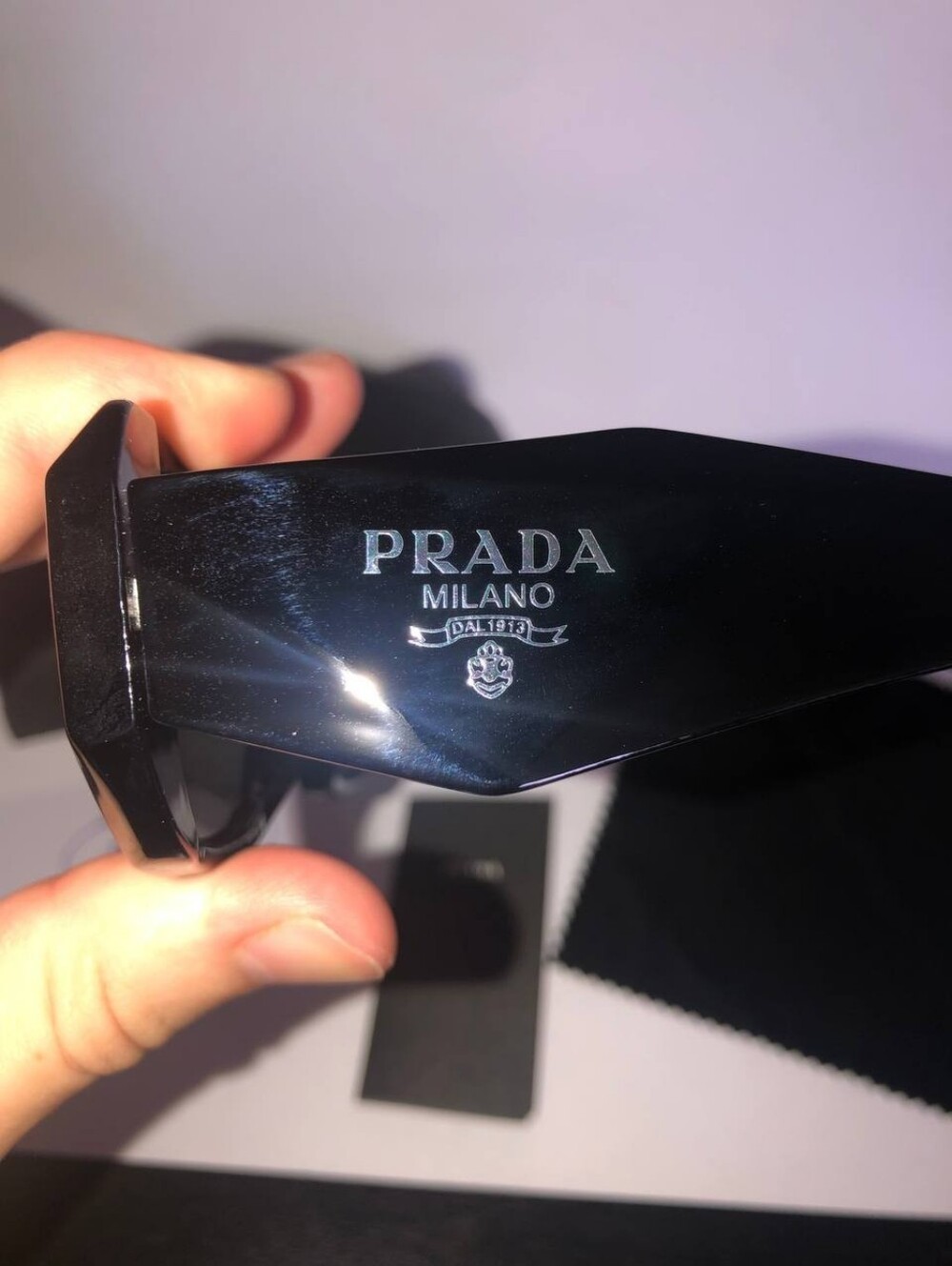 Prada Symbole Black Color Sunglasses - Picture 12 of 12